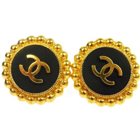 resale chanel enamel stud earrings|genuine chanel earrings.